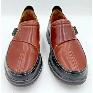 Dr. Comfort Kristin 4320 Black/Brown Diabetic Leather Casual Shoe Women's 7.5